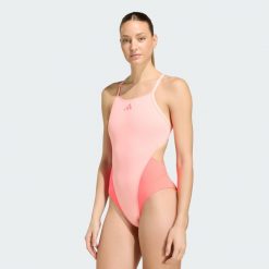 Strój Kąpielowy Ripstream Team Z Cienkimi Ramiączkami I Wycięciem Na Plecach W. Czerwone kostiumy jednoczęściowe damskie Adidas, m, bez wzorów, sportowe, do pływania. Za 199.00 zł.