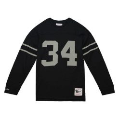 Koszulka z długim rękawem Los Angeles Raiders NFL N&N 1988 Bo Jackson. Czarne bluzki z długim rękawem męskie Mitchell & Ness, m, bez wzorów, bez kołnierzyka. Za 477.50 zł.