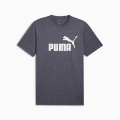 Koszulka męska Puma ESS NO.1 LOGO HEATHER granatowa, rozmiar XL. Niebieskie koszulki sportowe męskie Puma, m, bez wzorów, z bawełny, bez kołnierzyka, bez ramiączek. Za 94.48 zł.