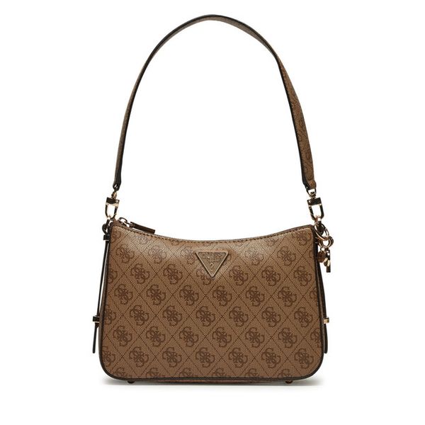 Torebka Guess. Brązowe torebki do ręki damskie Guess, z aplikacjami, klasyczne, bez dodatków. Za 399.99 zł.