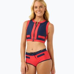 Dół od stroju kąpielowego Rip Curl Noughties Low Rise Victoria Vergara. Niebieskie bikini damskie RIPCURL, m, bez wzorów. Za 219.99 zł.