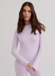 Damski top odprowadzający wilgoć, 4‑kierunkowo elastyczny Baselayer liliowy. Czerwone bielizna termoaktywna damska Aim'n, xs, bez wzorów, z elastanu, bez ramiączek. Za 126.60 zł.