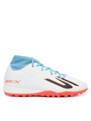 Skechers Buty do piłki nożnej Jr Youth Tf 252166L WTQP Biały. Białe buty sportowe chłopięce Skechers, bez wzorów, ze skóry, bez zapięcia, do piłki nożnej. Za 149.99 zł.