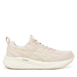 Buty do biegania Asics. Szare obuwie sportowe damskie Asics, bez wzorów, do biegania. Za 399.99 zł.