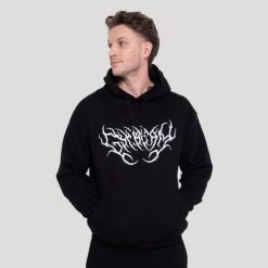 Bluza męska fitness z kapturem oversize czarna Thorn. Czarne bluzy sportowe męskie GYMBEAM, m, bez wzorów, z bawełny, z kapturem, na fitness i siłownię. Za 148.90 zł.