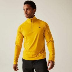 Fuse Up II Polar narciarski męski. Żółte bluzy męskie Dare 2b, na zimę, m, bez wzorów, z polaru, bez kaptura. Za 139.99 zł.