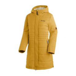 Płaszcz damski Maier Sports Laerke 2.0. Brązowe płaszcze damskie Maier Sports, na zimę, bez wzorów, z puchu, eleganckie, bez kaptura. Za 1,233.50 zł.