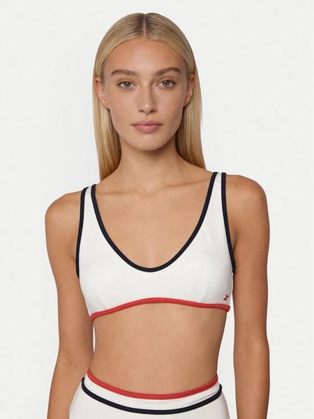 Tommy Hilfiger Góra od bikini UW0UW06374 Écru. Białe bikini damskie Tommy Hilfiger, xs, bez wzorów. Za 177.99 zł.
