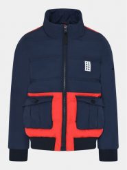 LEGO Kurtka zimowa 11010558 Granatowy Regular Fit. Niebieskie buty zimowe chłopięce LEGO, bez wzorów, z syntetyku, bez zapięcia. Za 449.99 zł.