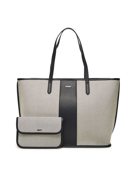 DKNY Torebka R44AGI09 Szary. Szare torebki do ręki damskie DKNY, bez wzorów, z materiału, bez dodatków. Za 419.99 zł.