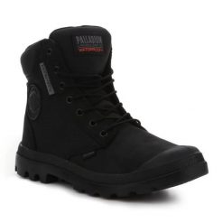 Buty Palladium Pampa Sc Wpn U-S 77235-010-M czarne. Czarne obuwie sportowe damskie bez wzorów, z gumy. Za 834.10 zł.