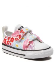 Converse Trampki Chuck Taylor All Star Easy On Floral Ox A06340C Biały. Białe trampki i tenisówki dziewczęce Converse, bez wzorów, z materiału, bez zapięcia. Za 199.99 zł.