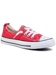 Converse Trampki Chuck Taylor All Star Shoreline Slip 537083C Czerwony. Czerwone trampki i tenisówki damskie Converse, bez wzorów, z materiału, retro, bez zapięcia. Za 159.99 zł.