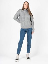 Silvian Heach Sweter | PGA22004MA | Kobieta | Szary. Szare swetry damskie Silvian Heach, l, bez wzorów, z dzianiny, bez kołnierzyka, bez ramiączek, bez kaptura. W wyprzedaży za 199.00 zł.
