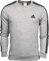Adidas Bluza męska adidas Essentials Sweatshirt szara GK9110 2XL. Szare bluzy męskie Adidas, m, bez wzorów, bez kaptura. Za 198.86 zł.
