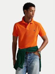 Polo Ralph Lauren Polo 710782592024 Pomarańczowy Regular Fit. Brązowe koszulki polo męskie Polo Ralph Lauren, m, bez wzorów, z bawełny, bez ramiączek. Za 599.99 zł.