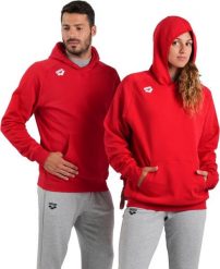 Arena Bluza sportowa z kapturem ocieplana Arena Team Hooded Unisex Sweat Red r.XL. Czerwone bluzy męskie Arena, m, bez wzorów, z kapturem. Za 299.99 zł.
