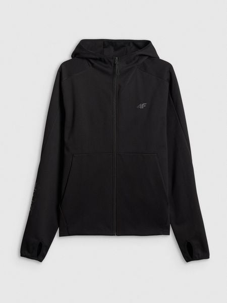 4F Bluza dresowa regular z kapturem męska - czarna S. Czarne bluzy męskie 4f, m, bez wzorów, z dresówki, z kapturem. W wyprzedaży za 139.99 zł.