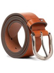 Tommy Hilfiger Pasek Damski New Danny Belt WW0WW11590 Brązowy. Brązowe paski damskie Tommy Hilfiger, bez wzorów, ze skóry. Za 149.99 zł.