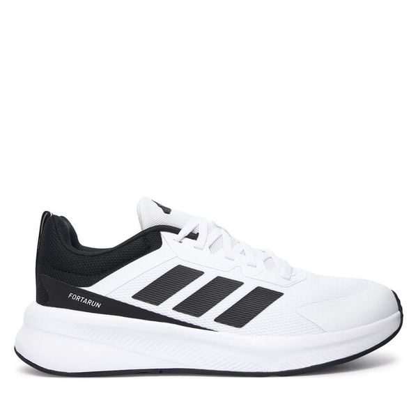 Sneakersy adidas. Białe trampki i tenisówki chłopięce Adidas, bez wzorów, bez zapięcia. Za 220.99 zł.