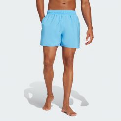 Szorty do pływania Solid CLX Short-Length. Czarne szorty męskie Adidas, xs, bez wzorów, z materiału, klasyczne. Za 139.00 zł.