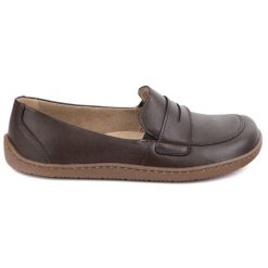 Olivier Barefoot Damskie minimalistyczne mokasyny skórzane 1280 ciemny brąz brązowe. Brązowe mokasyny damskie z materiału, biznesowe. Za 484.00 zł.