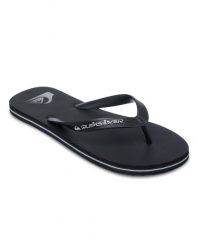 Klapki dla Mężczyzn MOLOKAI CORE Czarny. Szare klapki męskie Quiksilver, z gumy. Za 84.99 zł.