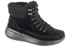 Buty zimowe damskie, On-The-Go Stellar - Winterize. Czarne obuwie sportowe damskie Skechers, bez wzorów, z materiału. Za 439.99 zł.