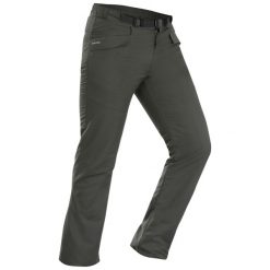 Spodnie turystyczne męskie Quechua NH100 Warm -18°C. Zielone spodnie sportowe męskie QUECHUA, m, bez wzorów, z materiału, trekkingowe. Za 129.99 zł.