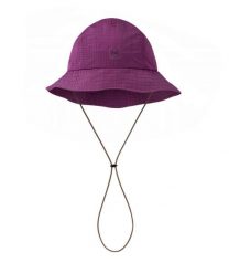 Kapelusz BUFF GO BUCKET HAT SOLID. Fioletowe czapki i kapelusze damskie Buff, na lato, bez wzorów, z materiału, casualowe. Za 189.90 zł.