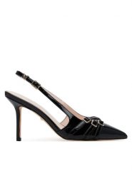 Marciano Guess Szpilki 5GGZ31 7231A Czarny. Czarne szpilki damskie Marciano Guess, z aplikacjami, ze skóry, bez obcasa, bez zapięcia. Za 869.99 zł.
