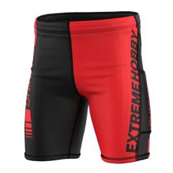Legginsy krótkie do biegania męskie EXTREME HOBBY 1/3 DRAFT. Czerwone legginsy sportowe męskie EXTREME HOBBY, m, bez wzorów, z dzianiny, krótkie, do biegania. Za 169.00 zł.