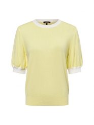 More & More sweter z krótkim rękawem Kobiety wiskoza żółty, 40. Żółte swetry damskie More & More, bez wzorów, z dzianiny, eleganckie, bez kołnierzyka, bez ramiączek, krótkie, bez kaptura. Za 159.95 zł.