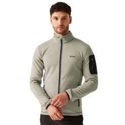 Kurtka z kapturem softshell z zamkiem Regatta Aldean. Brązowe kurtki męskie Regatta, m, bez wzorów, z materiału, z kapturem. Za 265.25 zł.