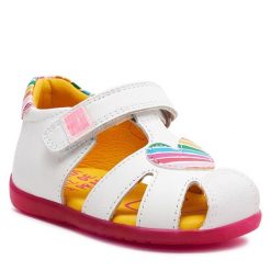 Sandały Agatha Ruiz de la Prada. Białe sandały dziewczęce Agatha Ruiz de la Prada, bez zapięcia. Za 199.99 zł.