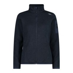Bluza polarowa damska CMP Haze Jacket Knitted. Niebieskie bluzy damskie CMP, xs, bez wzorów, z polaru, bez kaptura. Za 267.69 zł.