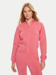 Guess Bluza V2YQ17 K7UW2 Różowy Regular Fit. Czerwone bluzy damskie Guess, xl, z aplikacjami, z wiskozy, bez kaptura. Za 259.99 zł.
