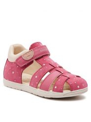 Geox Sandały B Sandal Macchia Gir B254WB 007BC C8006 Różowy. Czerwone sandały dziewczęce Geox, ze skóry, bez zapięcia. Za 279.99 zł.