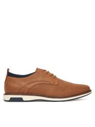 Aldo Półbuty Karson 13568596 Brązowy. Brązowe półbuty na co dzień męskie Aldo, ze skóry, bez zapięcia. Za 249.99 zł.