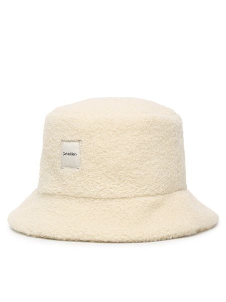 Calvin Klein Kapelusz Boucle LV04F5055G Écru. Czapki i kapelusze damskie Calvin Klein, bez wzorów, z poliesteru. Za 219.99 zł.