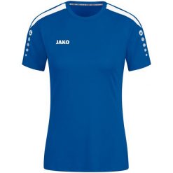 Damski jersey Jako Power. Niebieskie koszulki sportowe damskie Jako, bez wzorów, z jersey, bez kołnierzyka, bez ramiączek, do piłki nożnej. Za 177.00 zł.