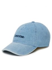 Calvin Klein Czapka z daszkiem Small Monogram LV04K5065G Niebieski. Niebieskie czapki i kapelusze damskie Calvin Klein, bez wzorów, z bawełny. Za 129.99 zł.
