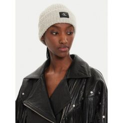 Czapka Calvin Klein. Brązowe czapki i kapelusze damskie Calvin Klein, na zimę, bez wzorów. Za 209.99 zł.