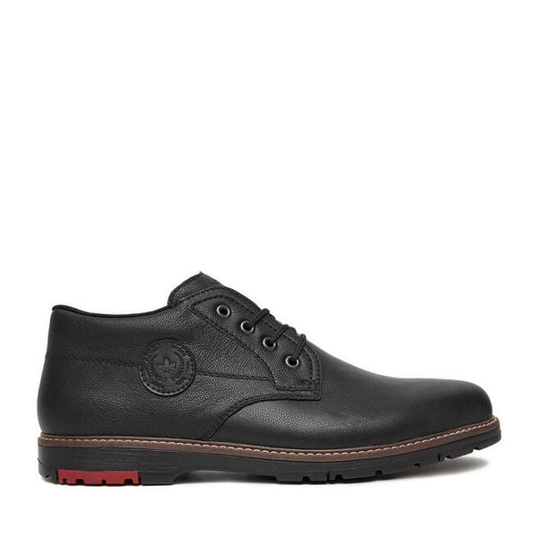 Półbuty Rieker. Czarne półbuty na co dzień męskie Rieker, bez zapięcia. Za 289.99 zł.