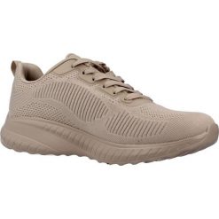 Buty do chodzenia damskie Skechers Bobs Squad Chaos. Brązowe obuwie sportowe damskie Skechers, bez wzorów, z materiału, trekkingowe, Skechers Sport. Za 338.00 zł.