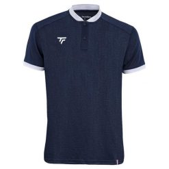 Polo Tecnifibre Team Tech. Niebieskie koszulki polo męskie TECNIFIBRE, bez wzorów, bez kołnierzyka, bez ramiączek, tenisowe. Za 244.50 zł.