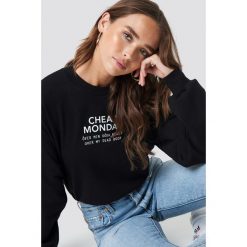 Cheap Monday Bluza Get Sweater - Black. Czarne bluzy damskie Cheap Monday, z nadrukiem. Za 181.95 zł.