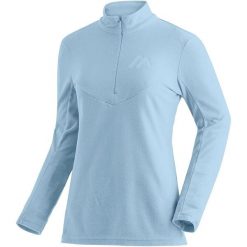 Damski sweter ze stójką Maier Sports Denise HZ. Niebieskie swetry damskie Maier Sports, na zimę, bez wzorów, z materiału, wakacyjne, bez kołnierzyka, bez ramiączek, bez kaptura. Za 269.50 zł.