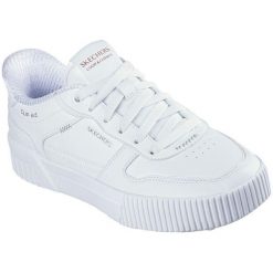 Adidasy Skechers Jade-put It In Neutr, Kobiety. Białe obuwie sportowe damskie Skechers, bez wzorów, ze skóry ekologicznej, trekkingowe. Za 590.00 zł.