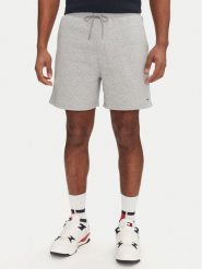 Tommy Jeans Szorty sportowe Flag Beach DM0DM21931 Szary Regular Fit. Szare krótkie spodenki sportowe męskie Tommy Jeans, m, bez wzorów, z bawełny. Za 119.99 zł.